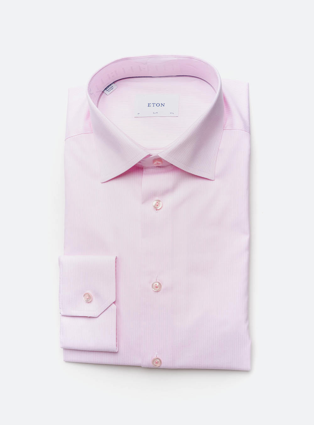 Eton Pink Stripe Cotton Shirt