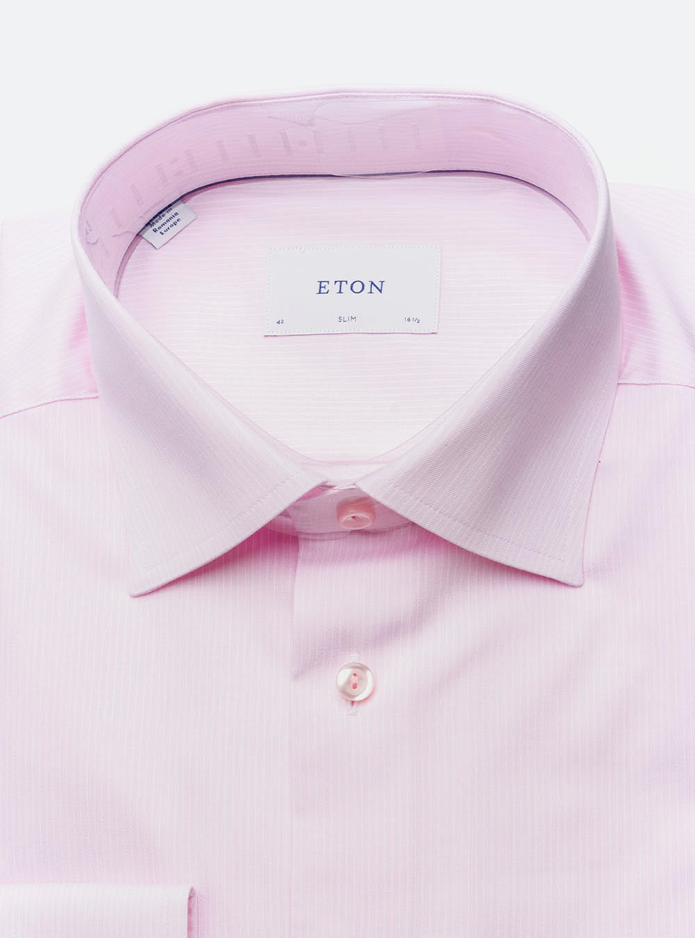 Eton Pink Stripe Cotton Shirt