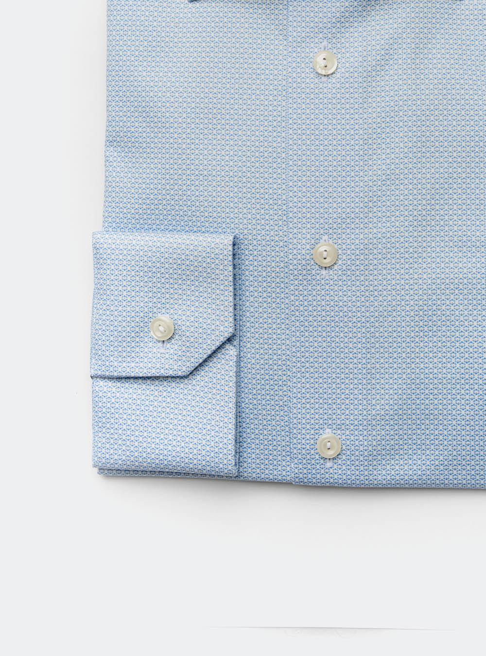 Eton Blue Sunburst Cotton Shirt