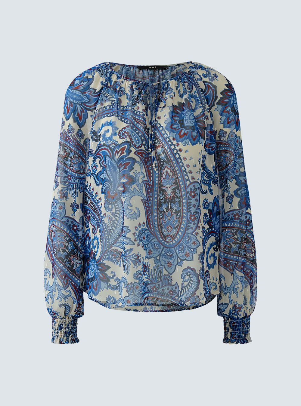 Oui Blouse - Offwhite Blue