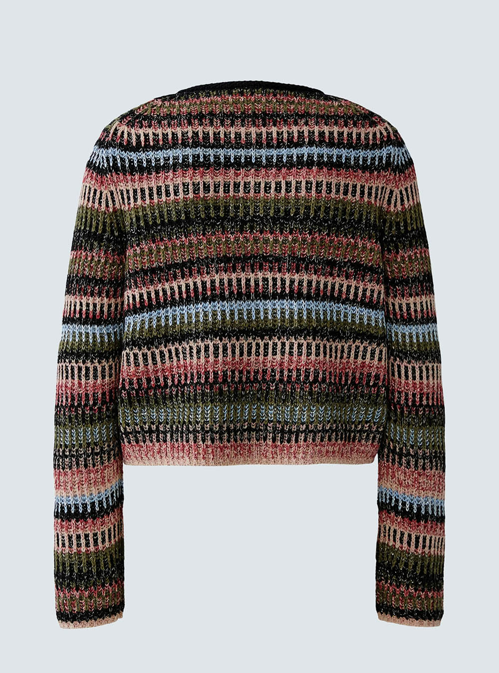 Oui Knit Jacket - Black Red