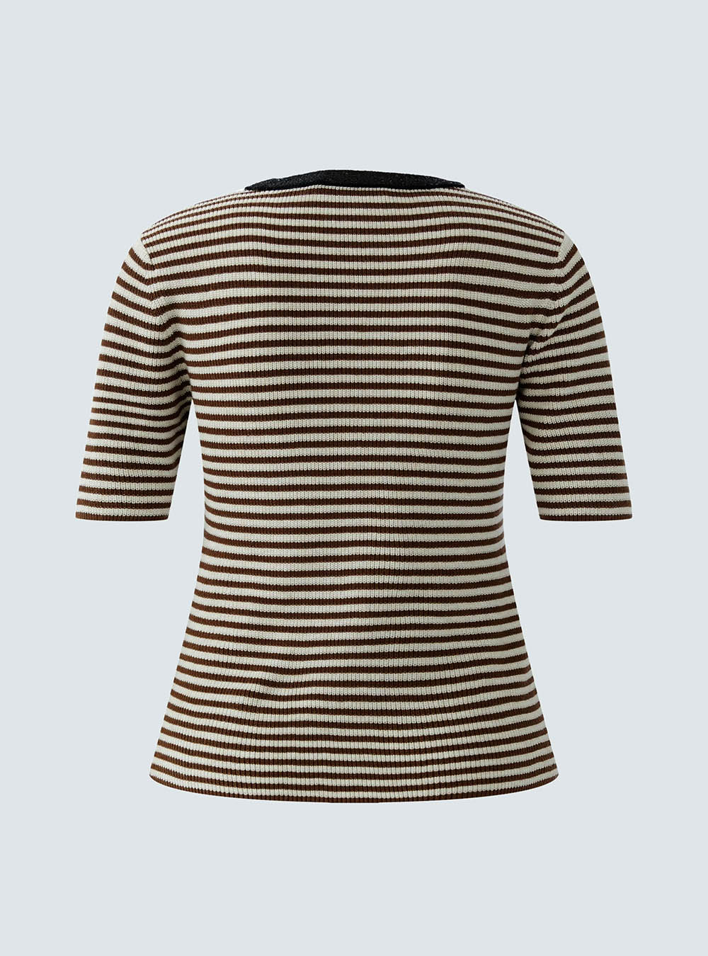 Oui Pullover - Brown White