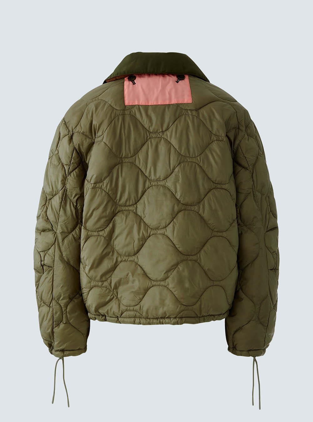 Oui Reversible Jacket - Khaki Brown 