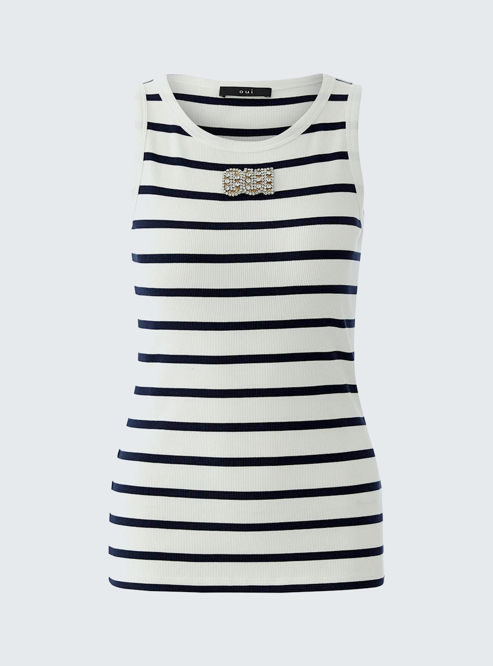 Oui Tank Top - Offwhite Blue