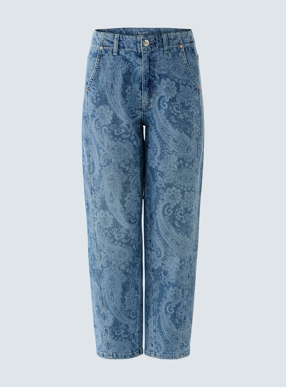 Oui Tapered Jeans - Bright Blue Denim