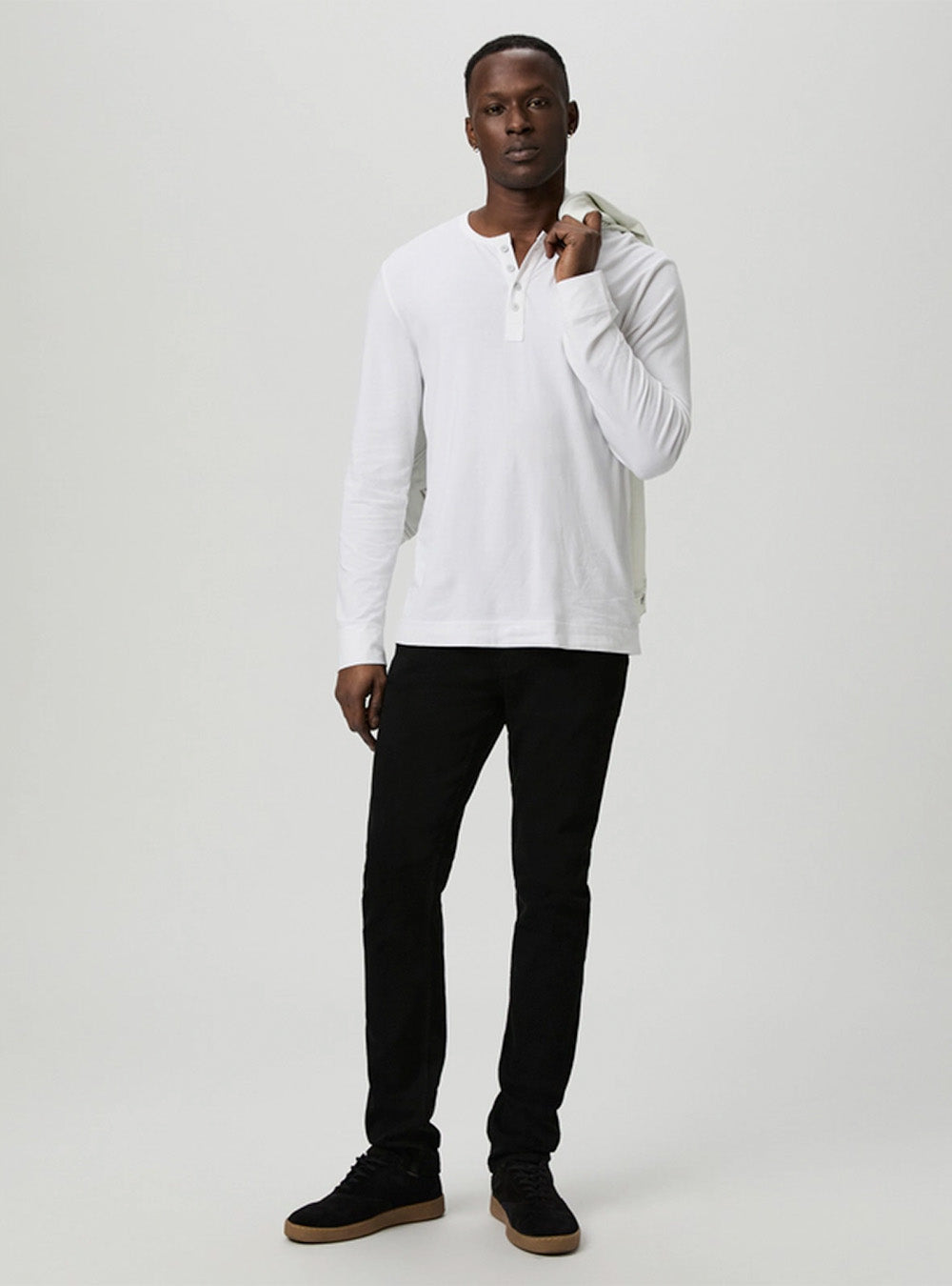 Paige Transcend Lennox Slim Jean - Black Shadow