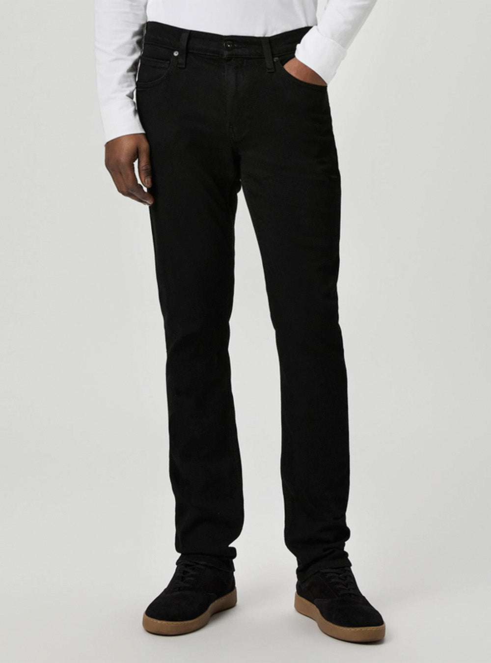 Paige Transcend Lennox Slim Jean - Black Shadow