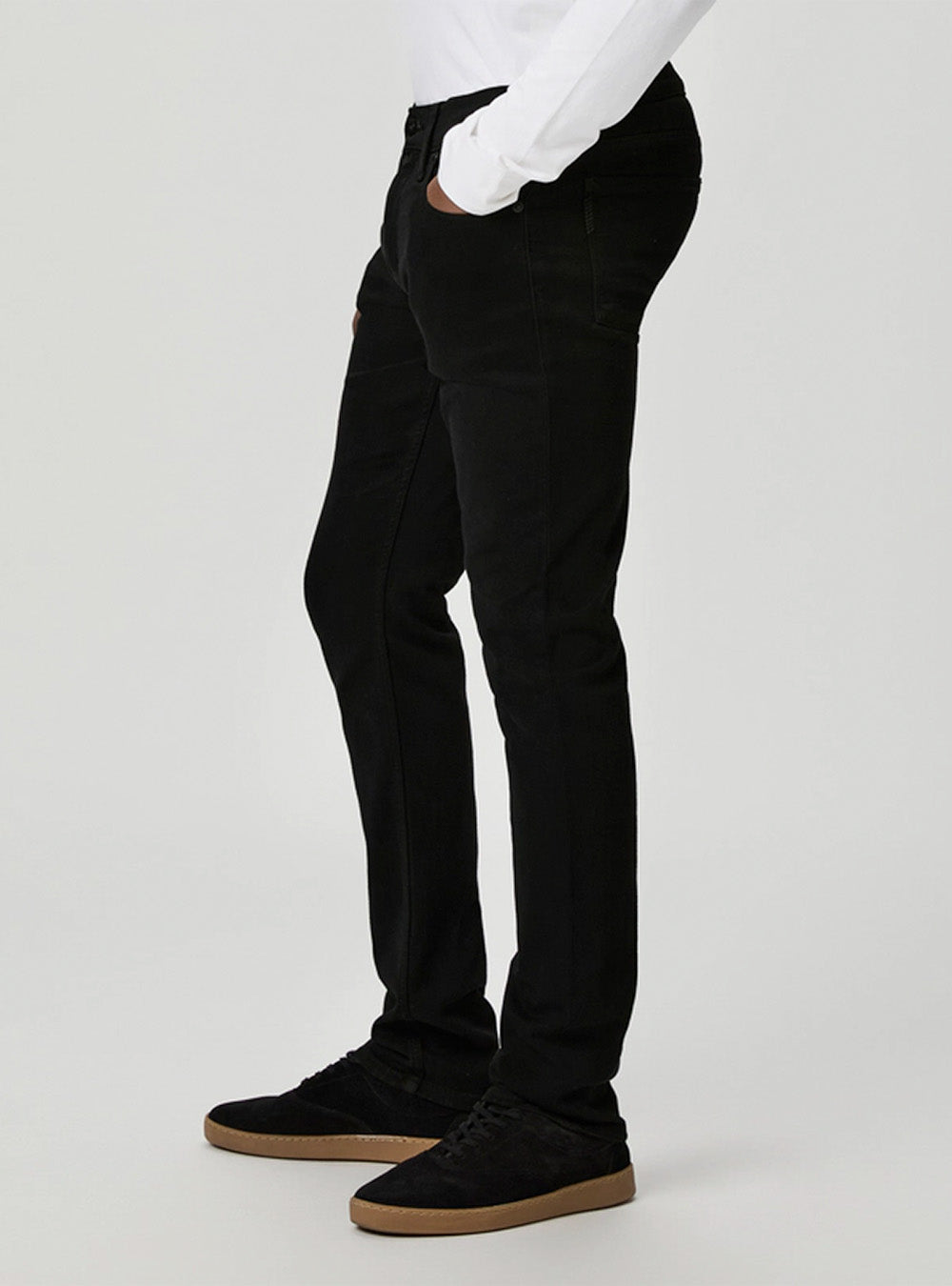 Paige Transcend Lennox Slim Jean - Black Shadow