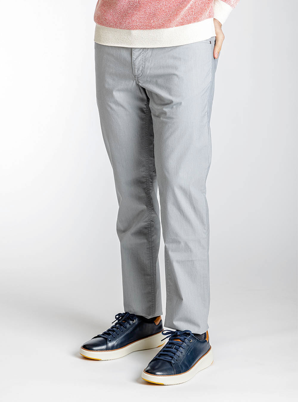 Alberto Soft Grey Featherlight Denim