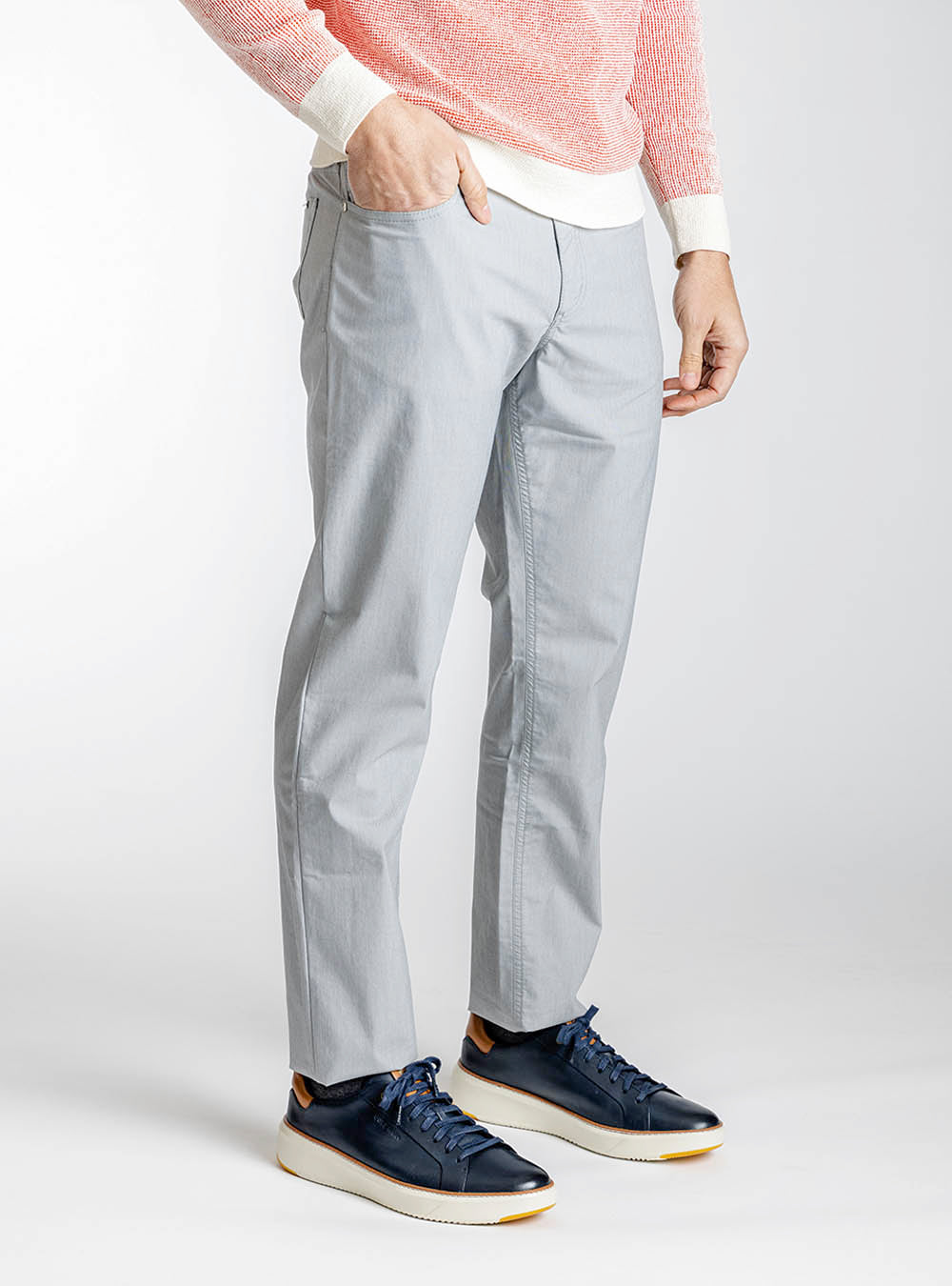 Alberto Soft Grey Featherlight Denim