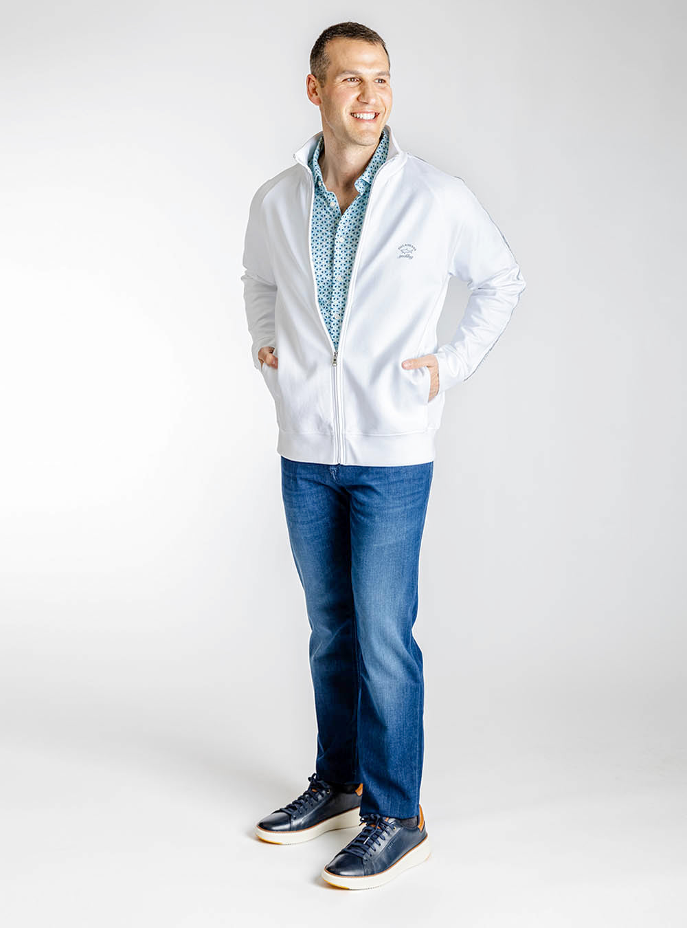 Paul & Shark White Track Jacket