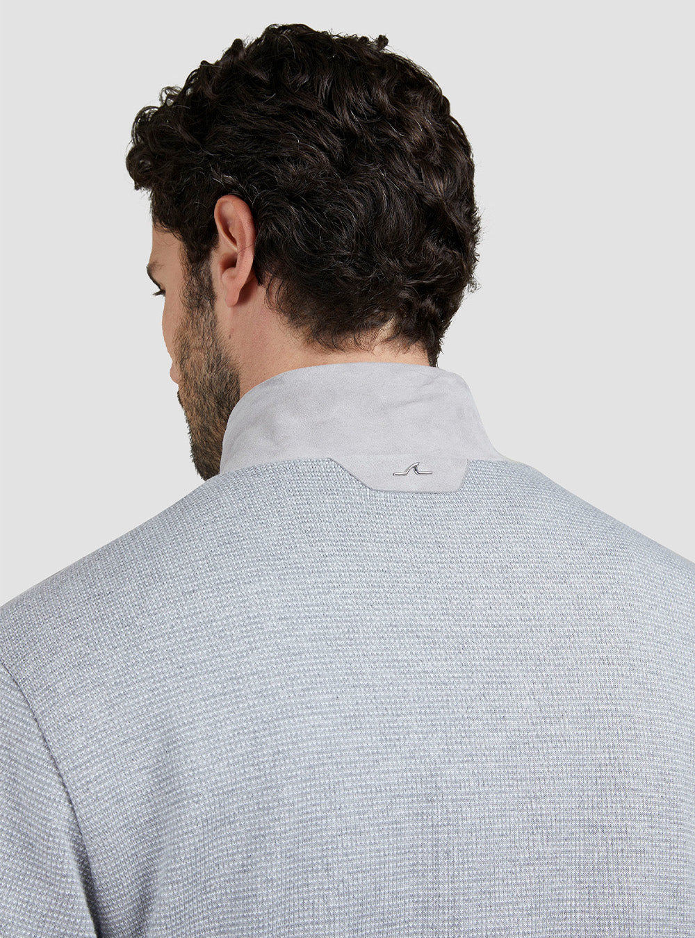 Paul & Shark Hybrid Sweater in Aqualeather Suede, Cotton, and Cashmere