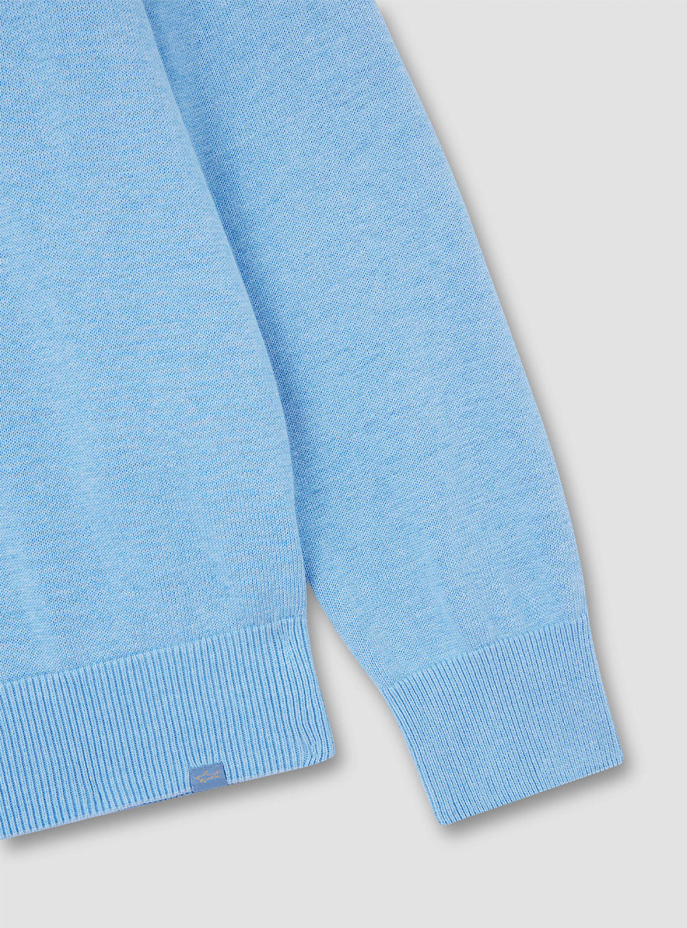 Paul & Shark Sweater in Fresh Cotton with Contrasting Linen Details
