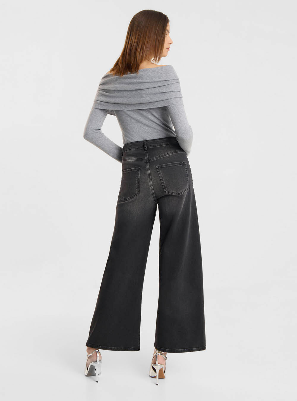 Raffaello Rossi Sventy Crop Bling  - Asphalt