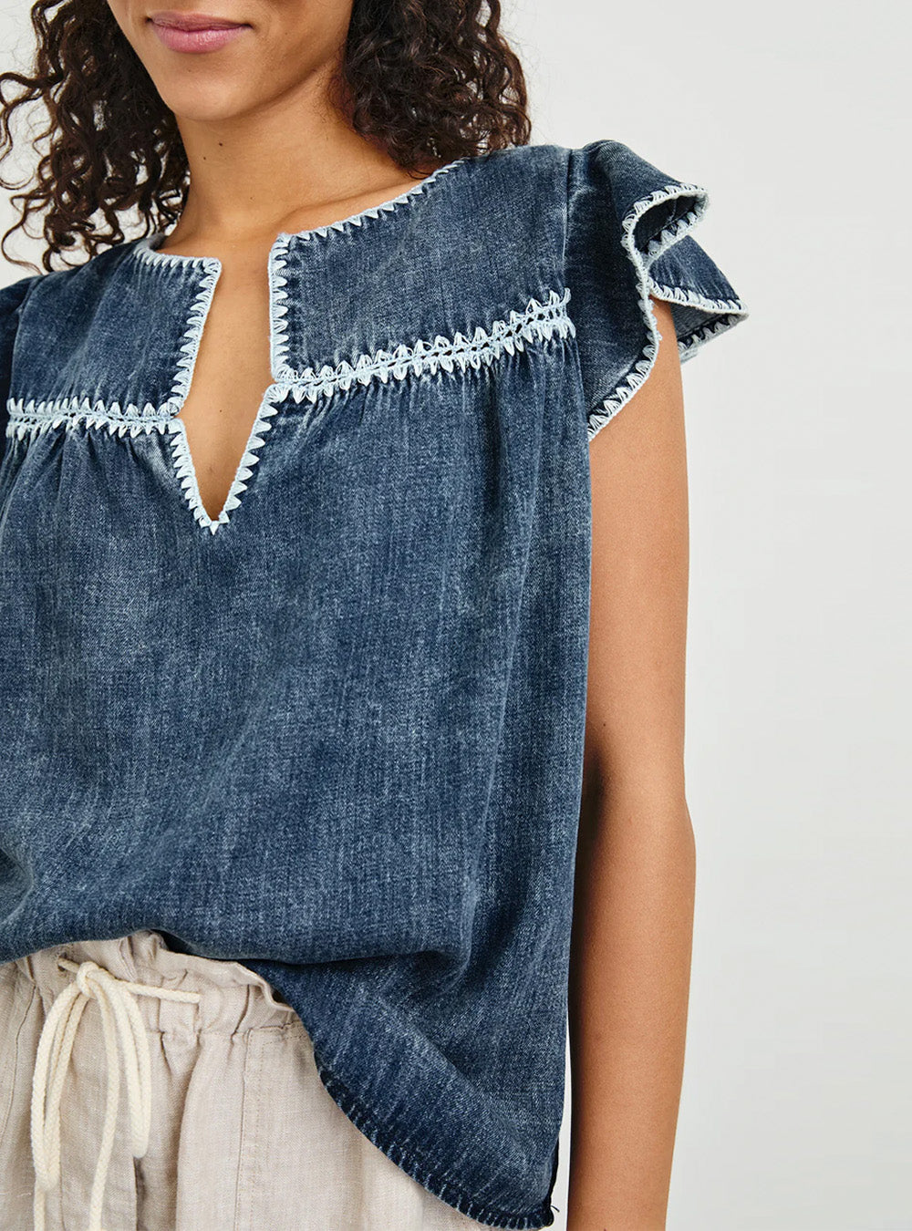 Rails Tafia Top - Classic Blue