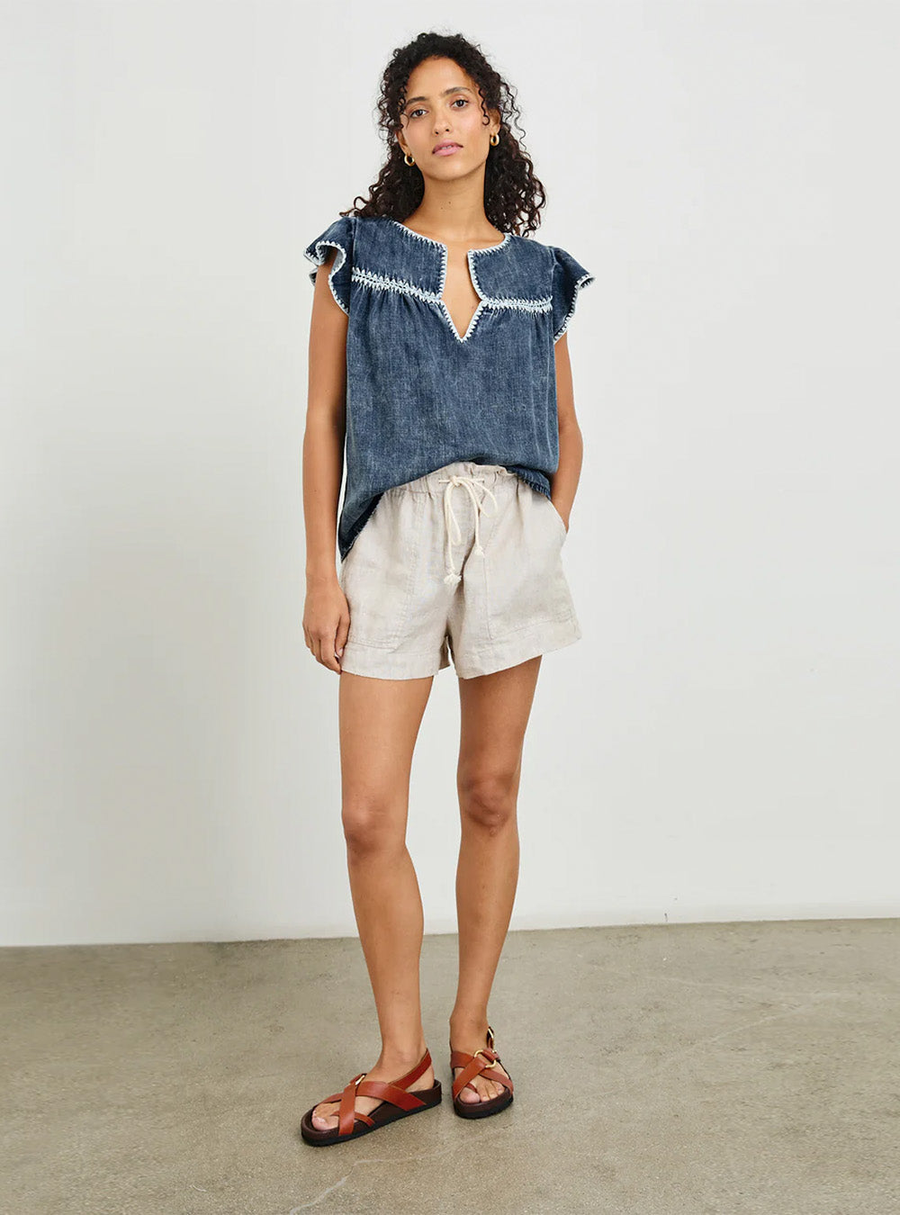 Rails Tafia Top - Classic Blue
