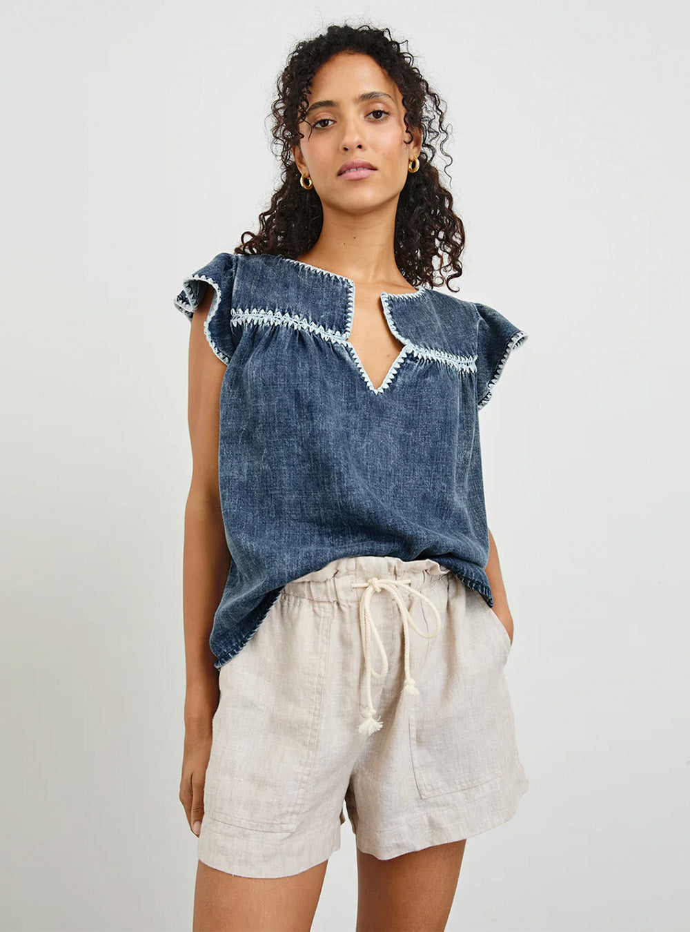 Rails Tafia Top - Classic Blue