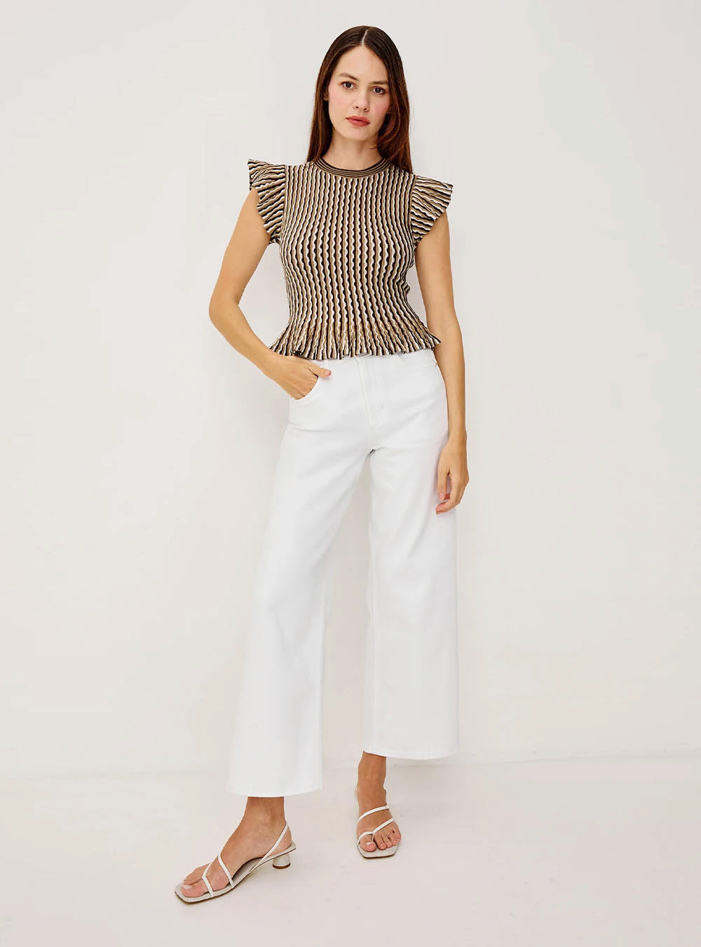Rails Bryn Top - Brown Stripe