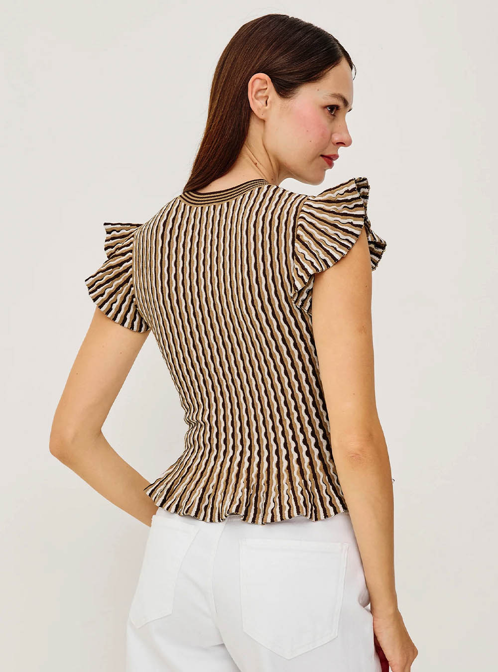 Rails Bryn Top - Brown Stripe