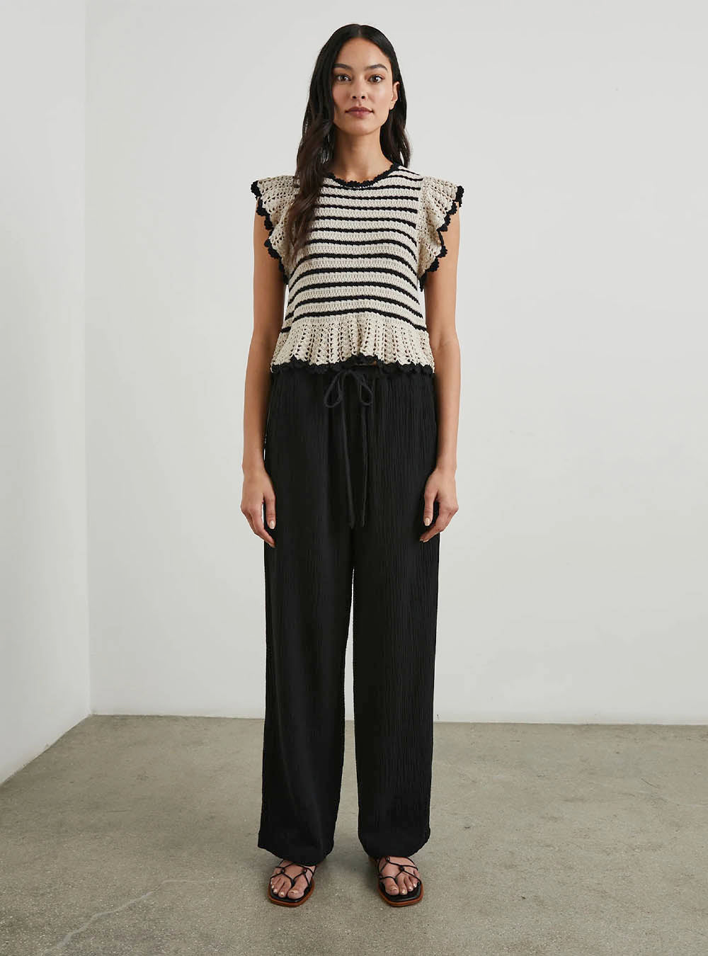 Rails Coen Top - Oatmeal Black