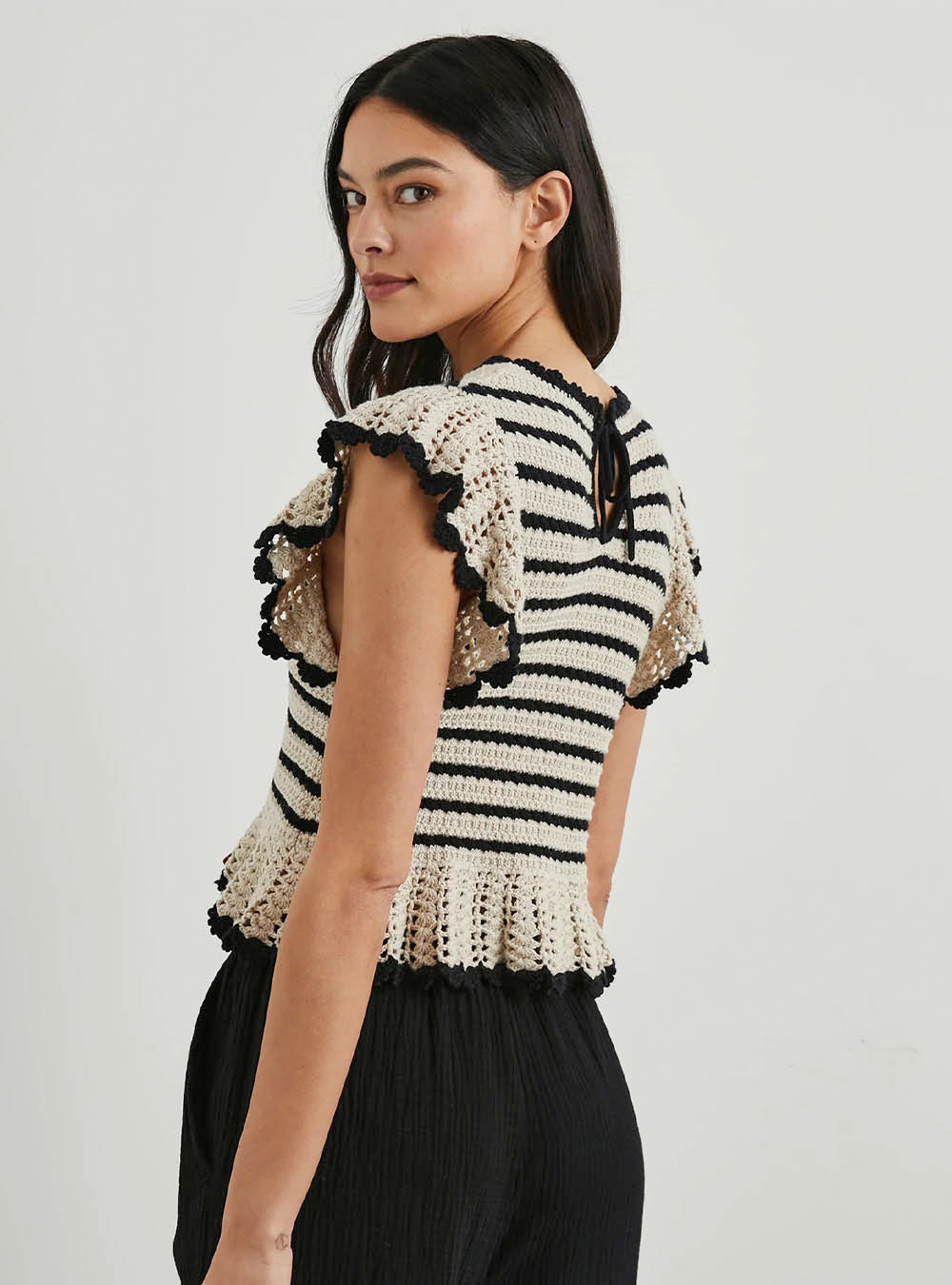 Rails Coen Top - Oatmeal Black