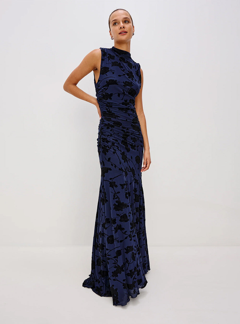 Rails Cosmos Dress - navy tossed roses