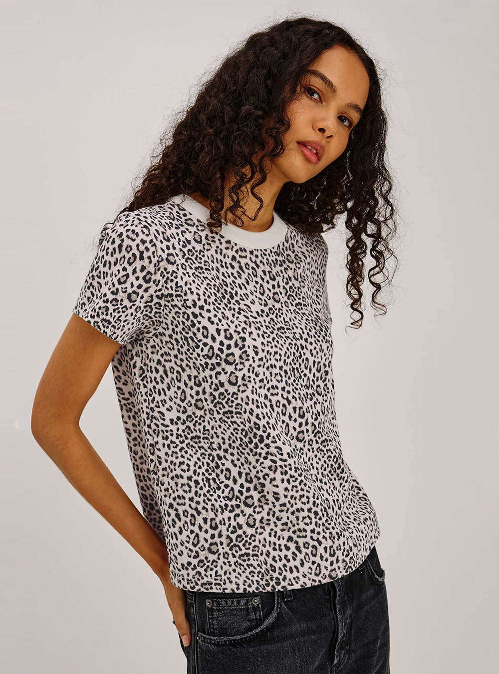 Rails Girlfriend t-shirt - Ecru Cheetah