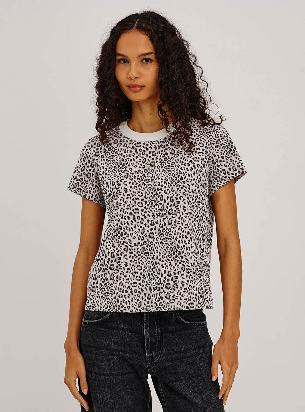 Rails Girlfriend t-shirt - Ecru Cheetah