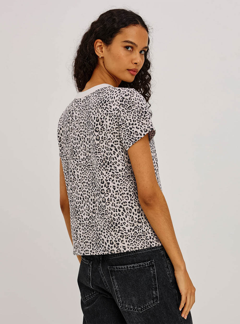 Rails Girlfriend t-shirt - Ecru Cheetah