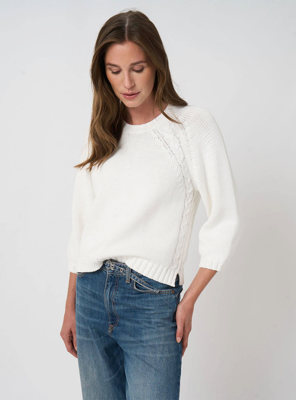 Repeat Cashmere Chunky Knit Cotton-Blend Sweater