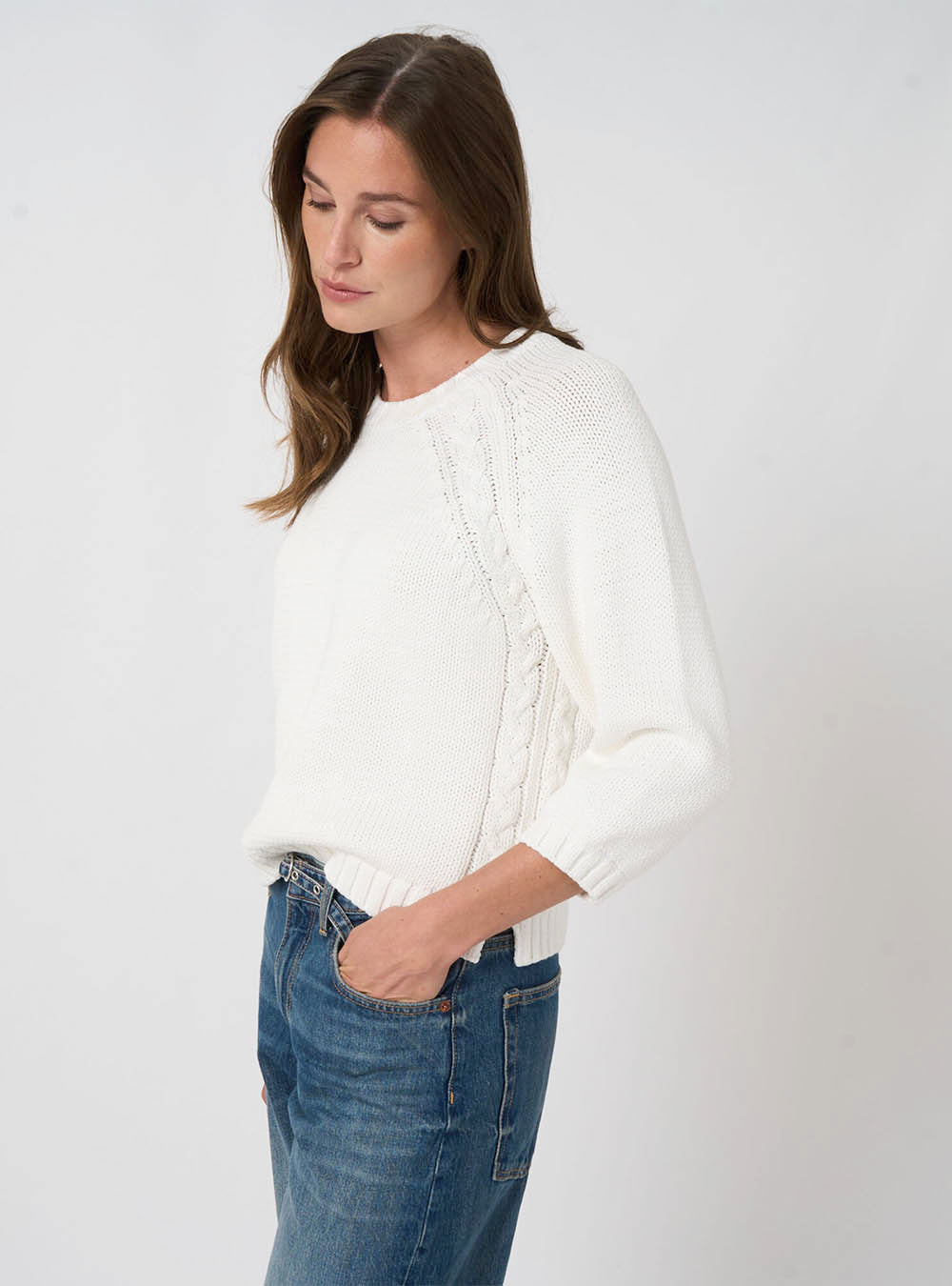 Repeat Cashmere Chunky Knit Cotton-Blend Sweater