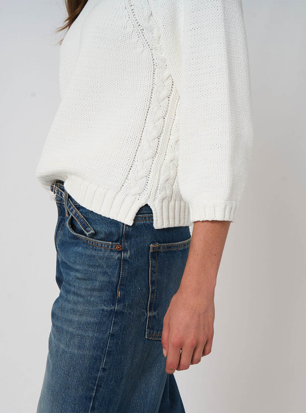 Repeat Cashmere Chunky Knit Cotton-Blend Sweater