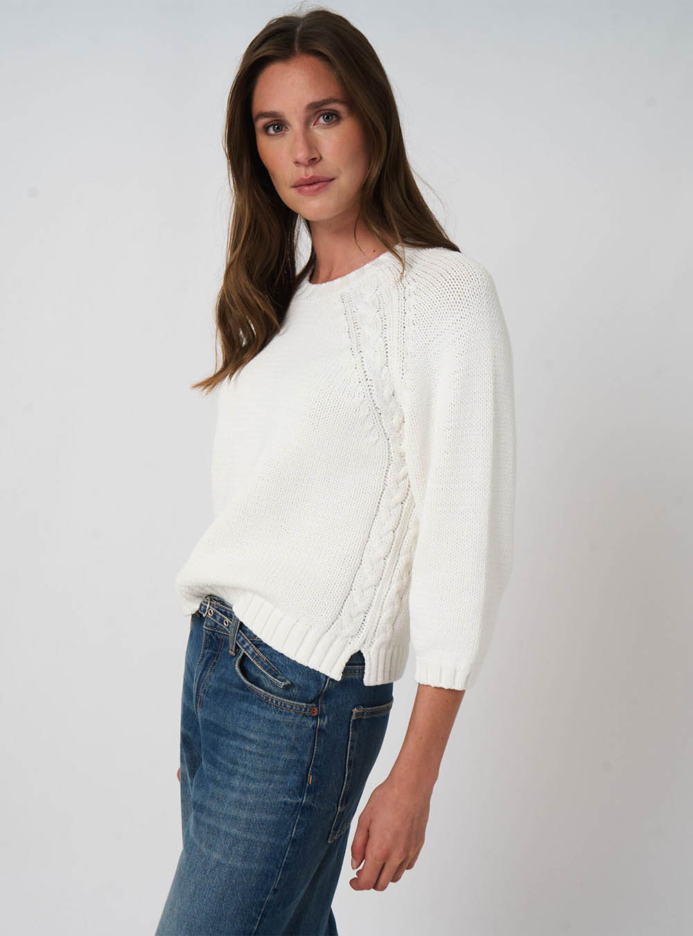 Repeat Cashmere Chunky Knit Cotton-Blend Sweater
