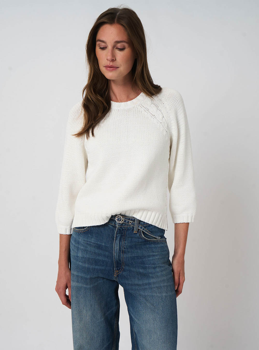 Repeat Cashmere Chunky Knit Cotton-Blend Sweater