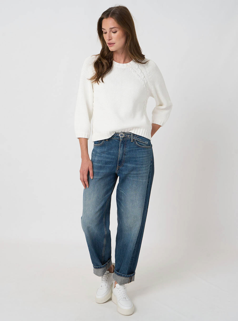 Repeat Cashmere Chunky Knit Cotton-Blend Sweater