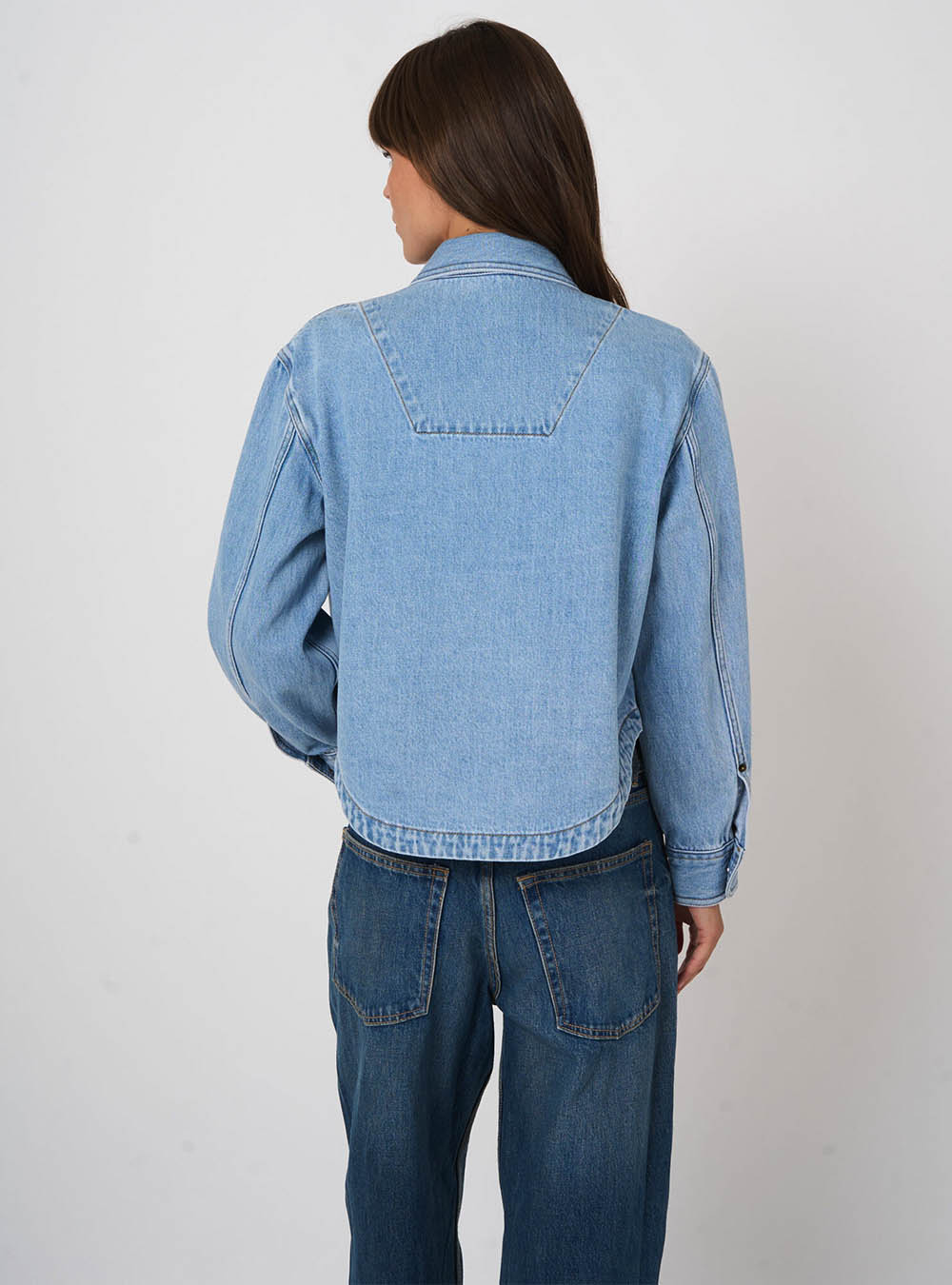 Repeat Cashmere Denim Cotton Shirt Jacket