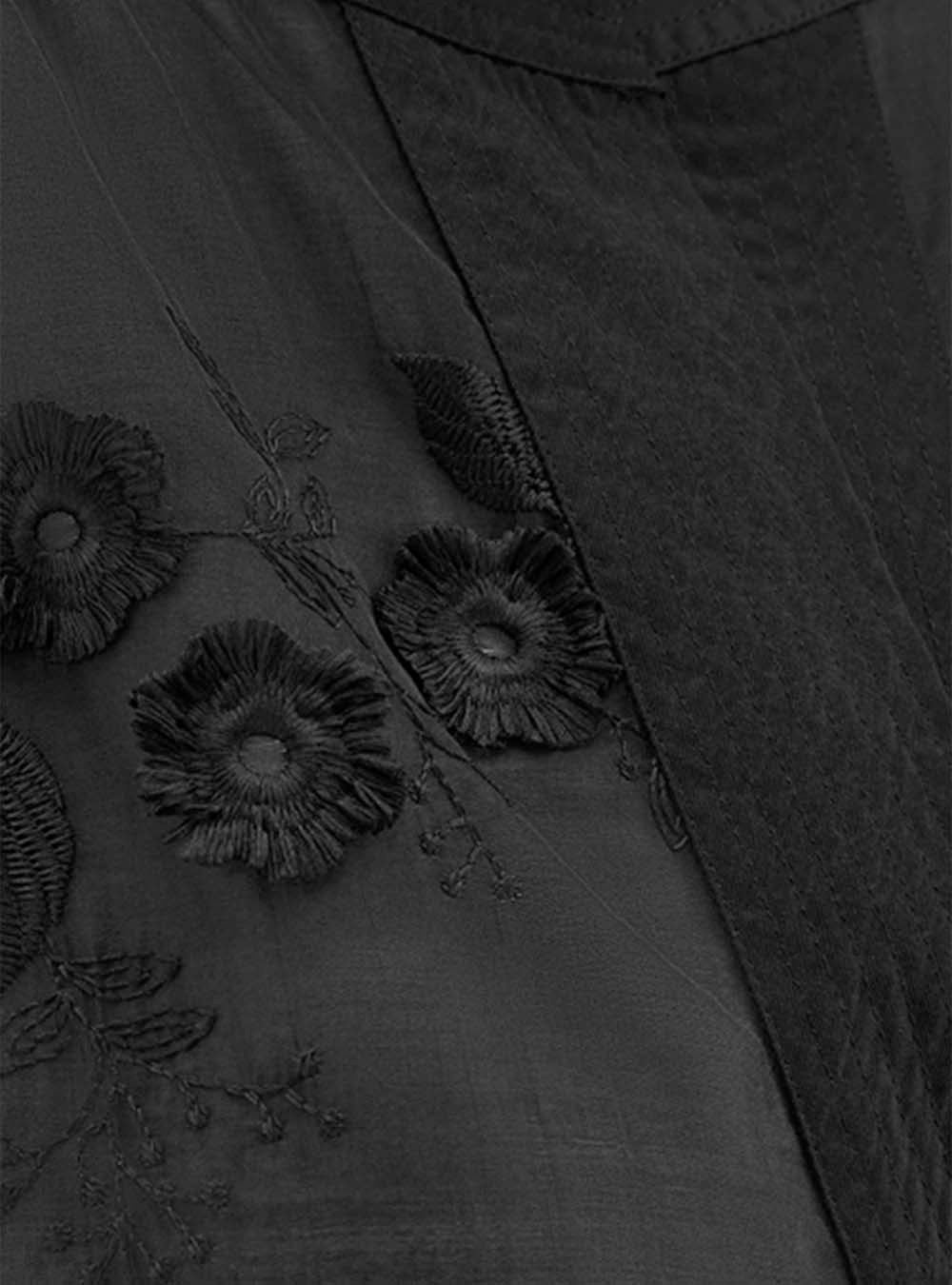 Riani Blouse With Floral Embroidery - Black