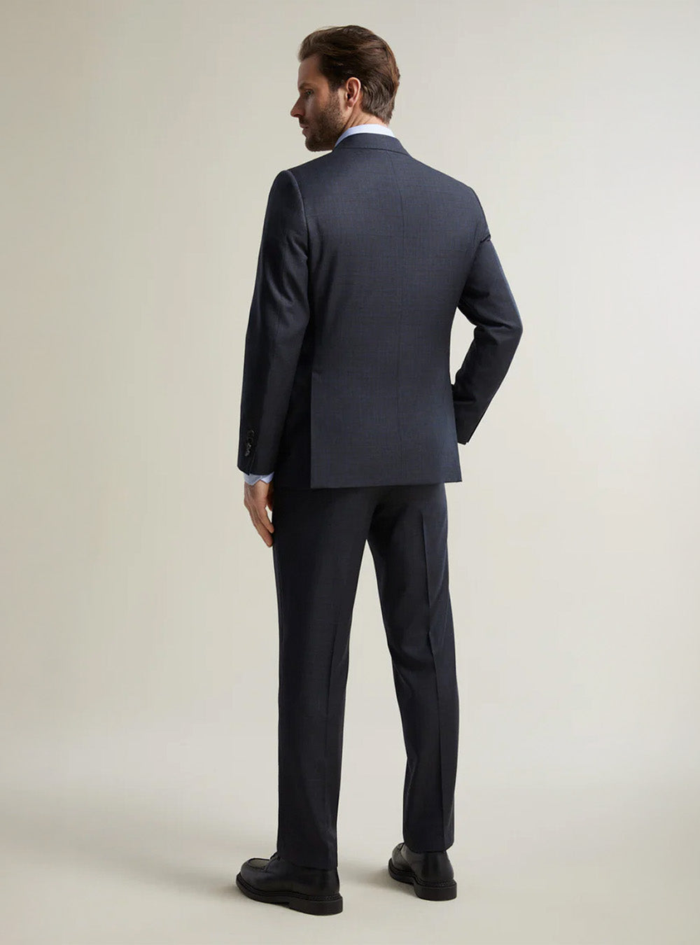Samuelsohn Charcoal Sharkskin Suit