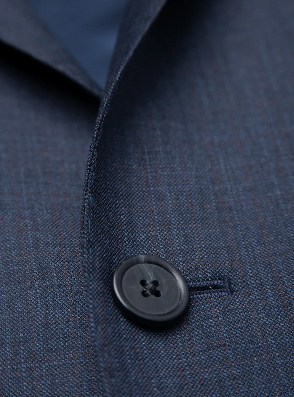 Samuelsohn Navy Blue Sharkskin Suit
