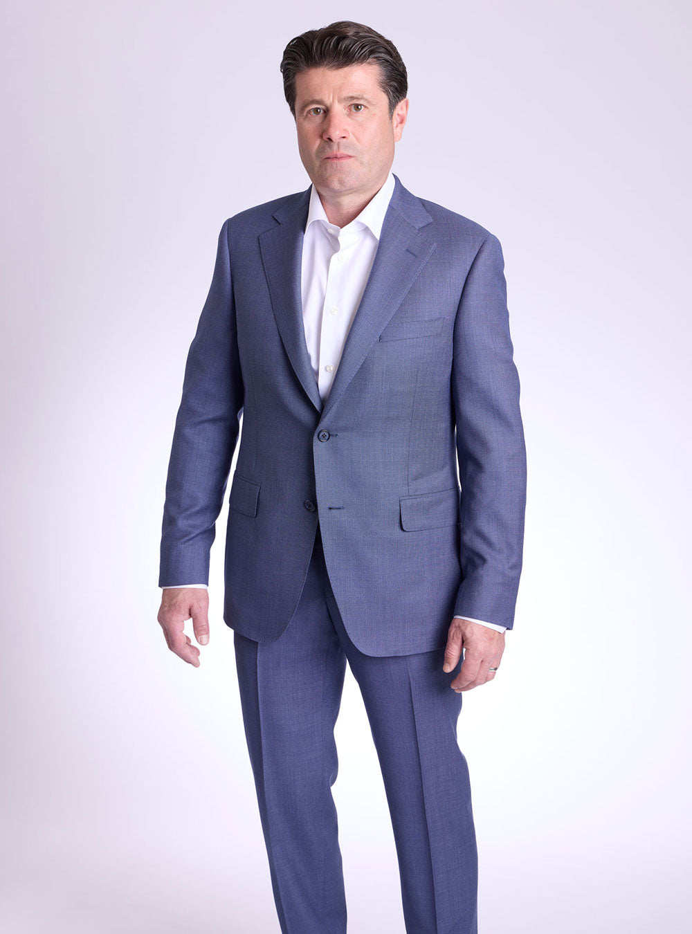 Samuelsohn Blue Birds-Eye Suit