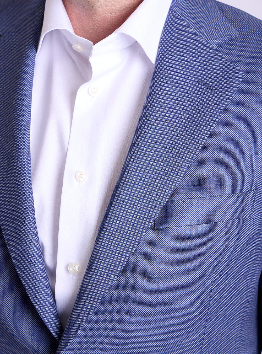 Samuelsohn Blue Birds-Eye Suit