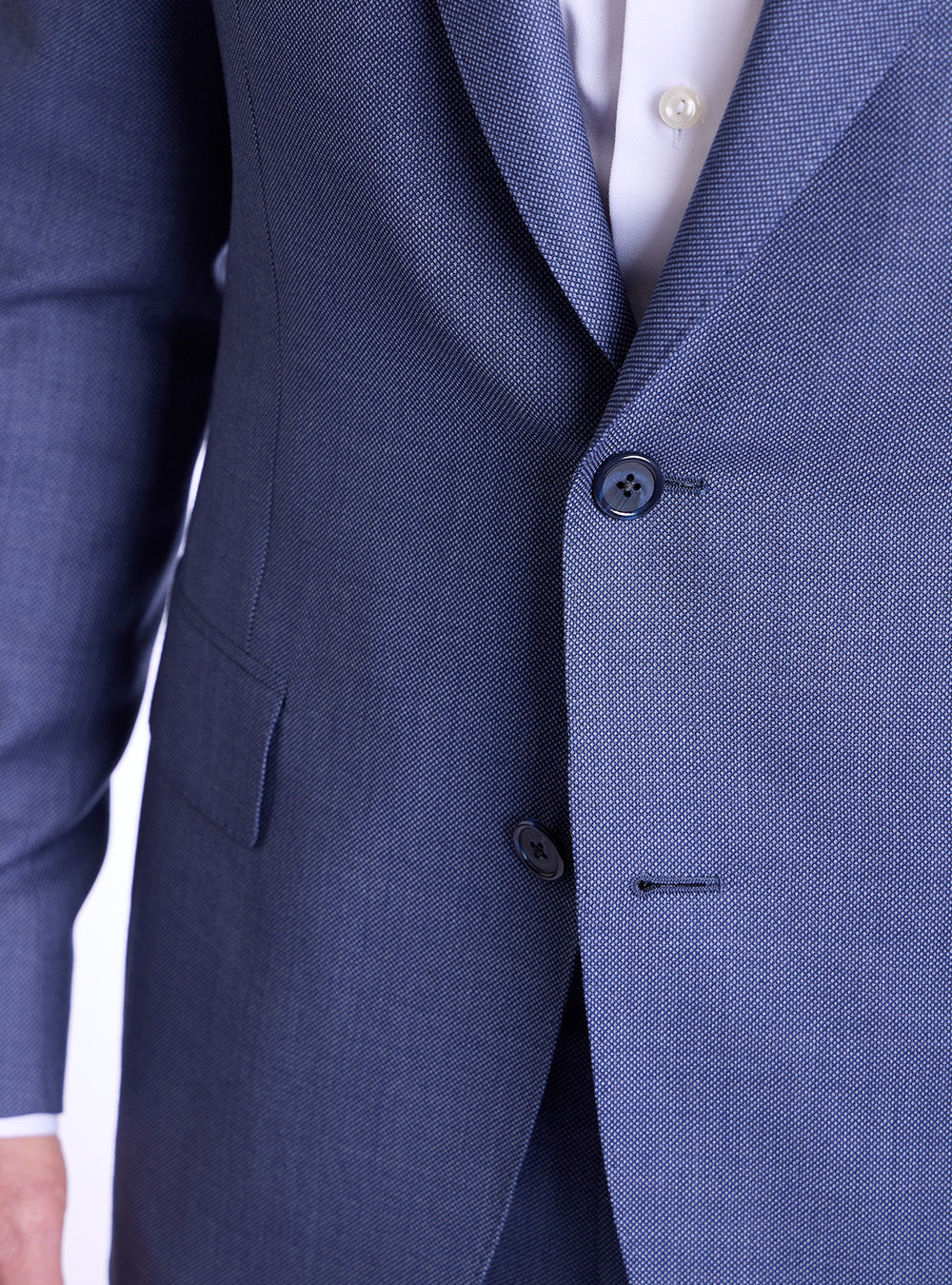 Samuelsohn Blue Birds-Eye Suit