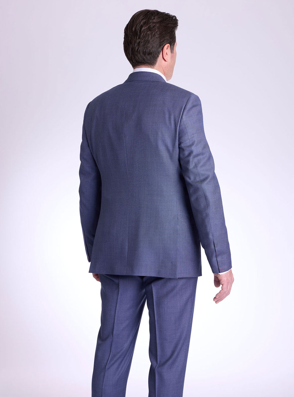 Samuelsohn Blue Birds-Eye Suit