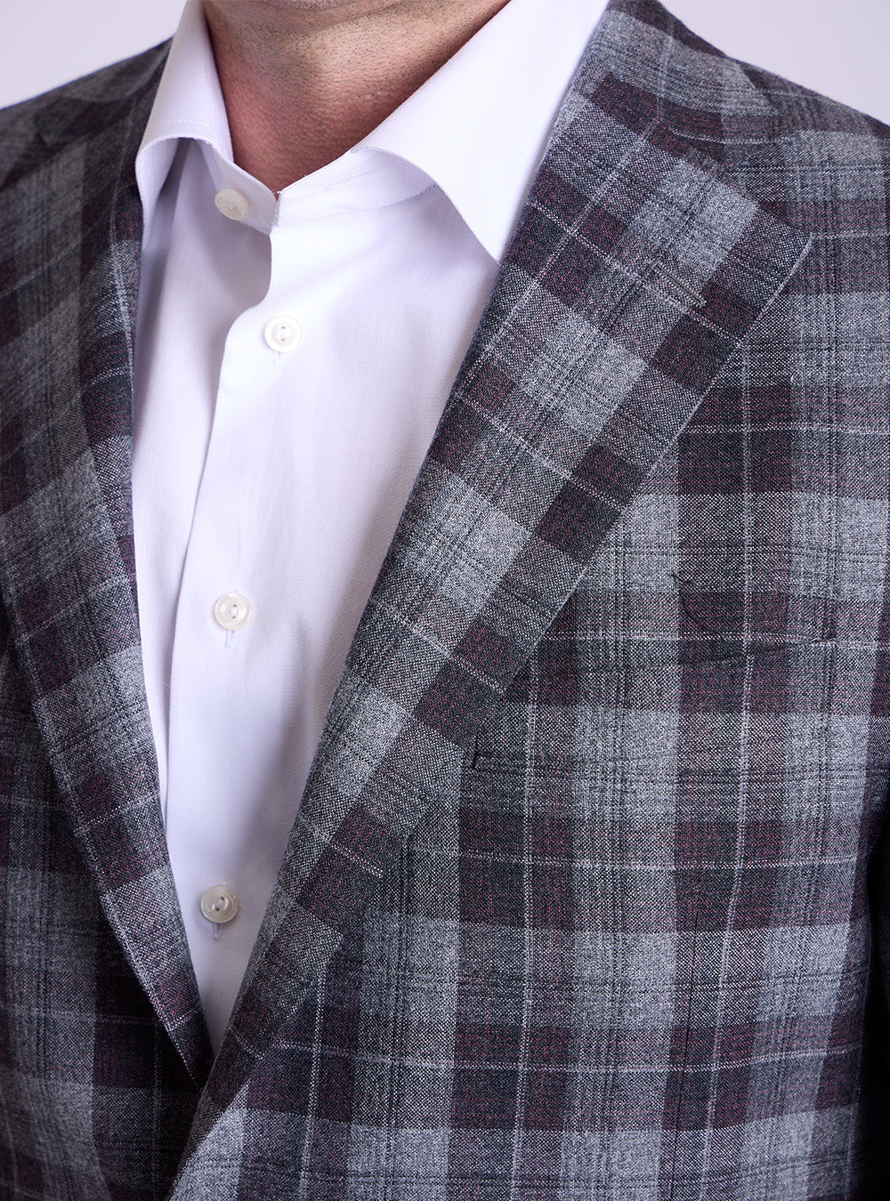 Samuelsohn Grey & Hickory Overcheck Sport jacket
