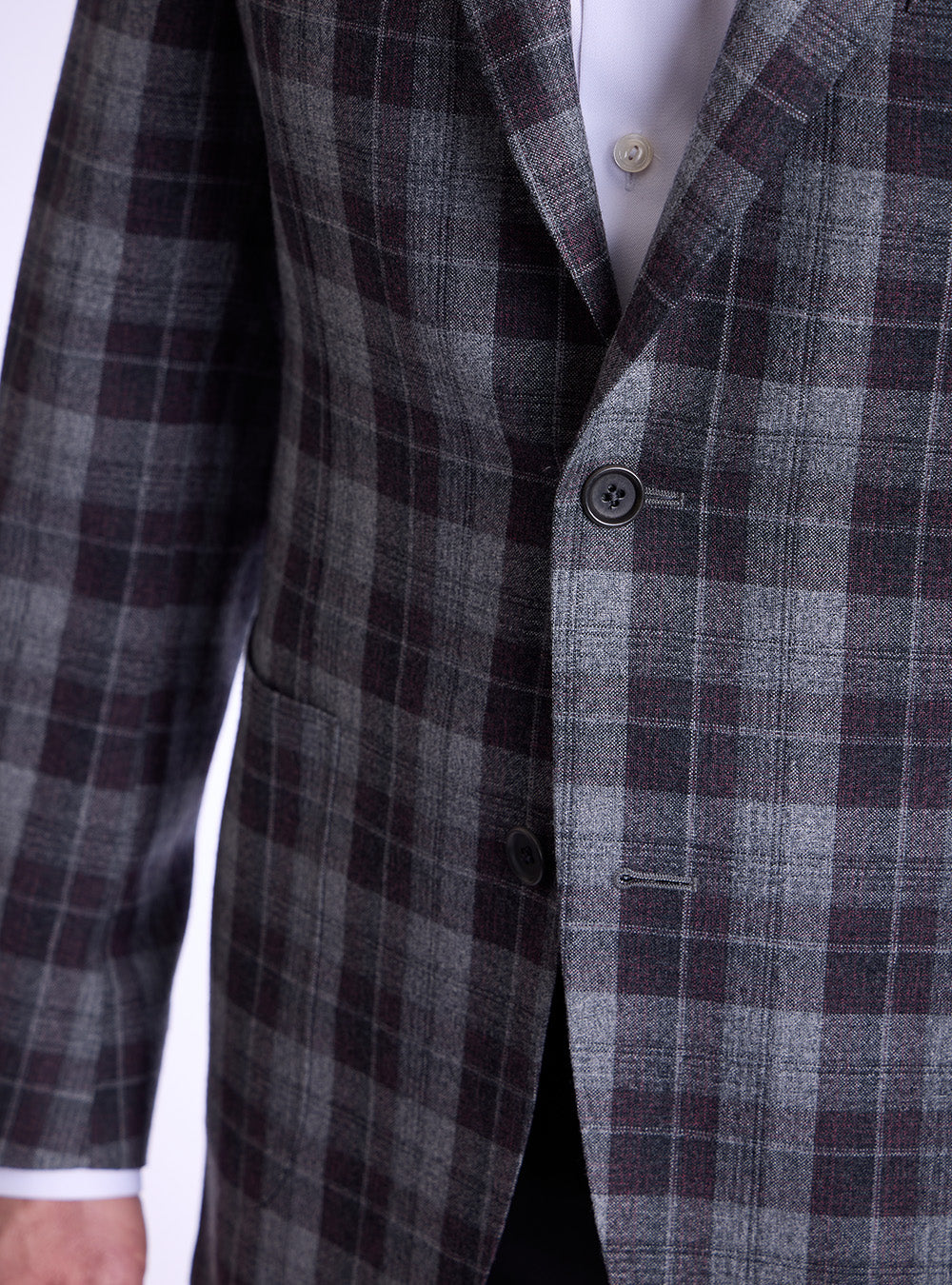 Samuelsohn Grey & Hickory Overcheck Sport jacket