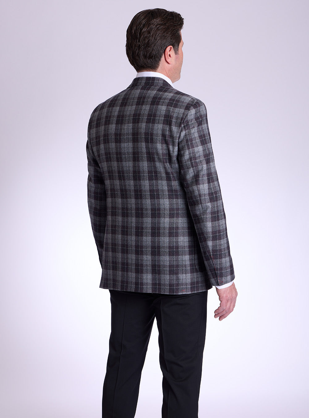 Samuelsohn Grey & Hickory Overcheck Sport jacket