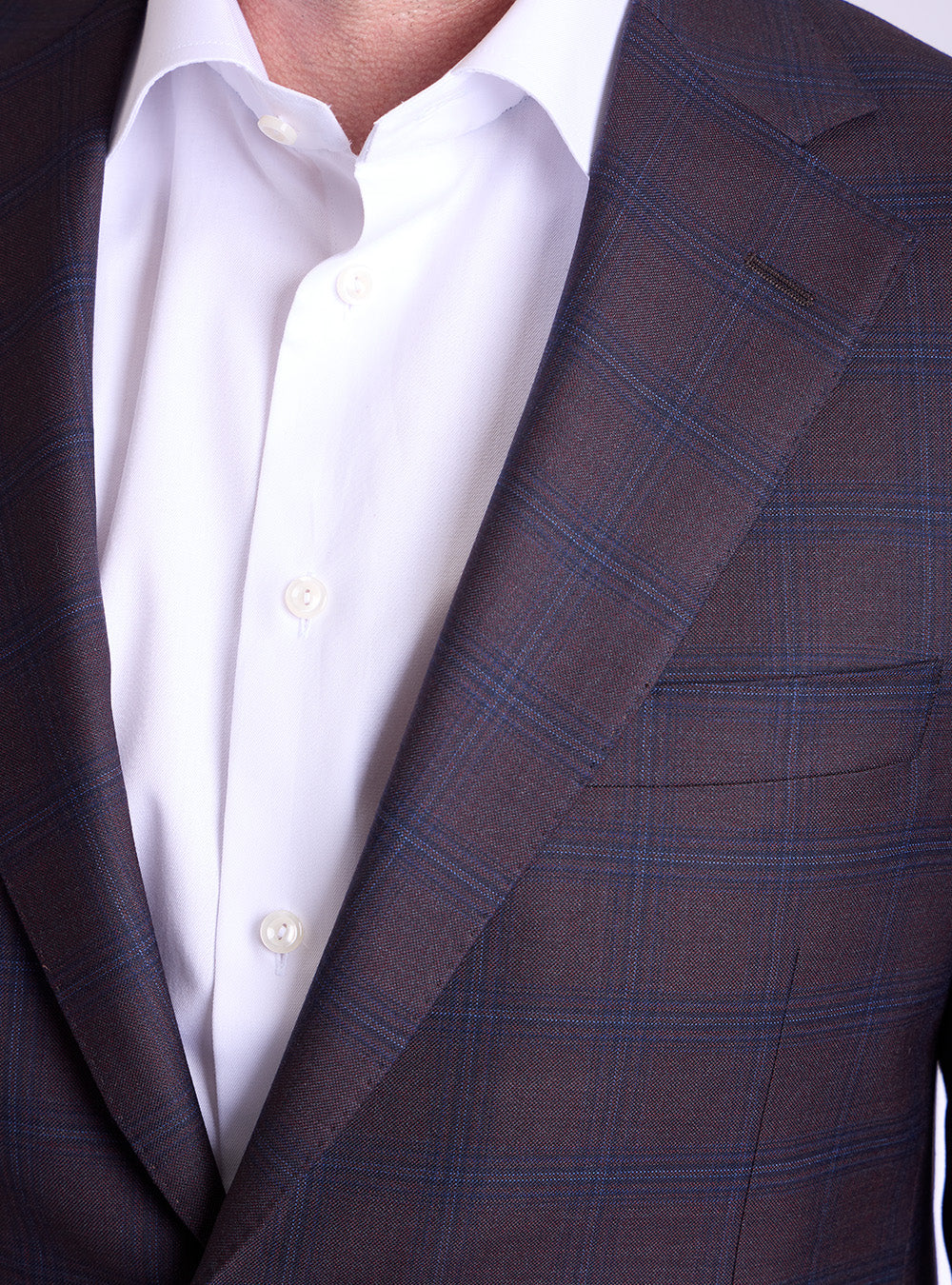 Samuelsohn Merlot Overcheck Suit