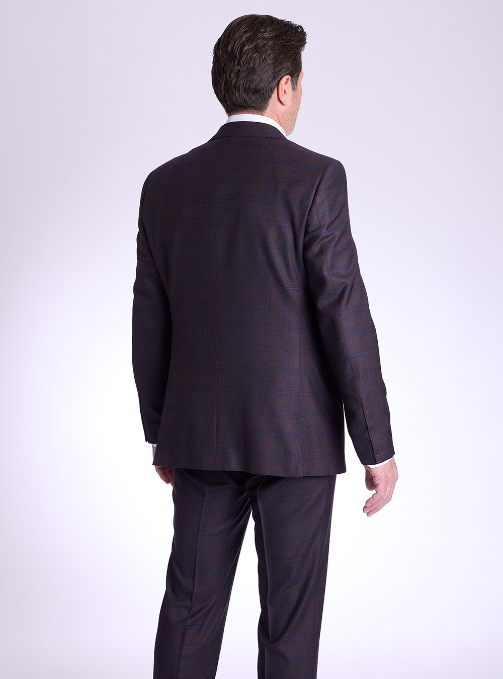 Samuelsohn Merlot Overcheck Suit