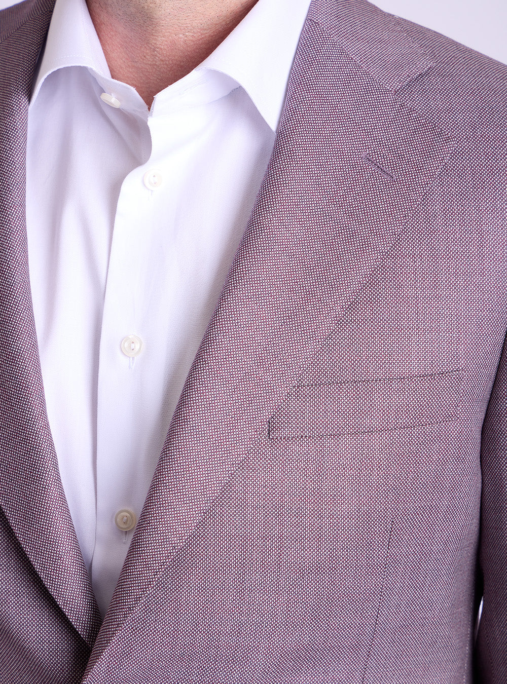 Samuelsohn Fuchsia Birds-Eye Suit