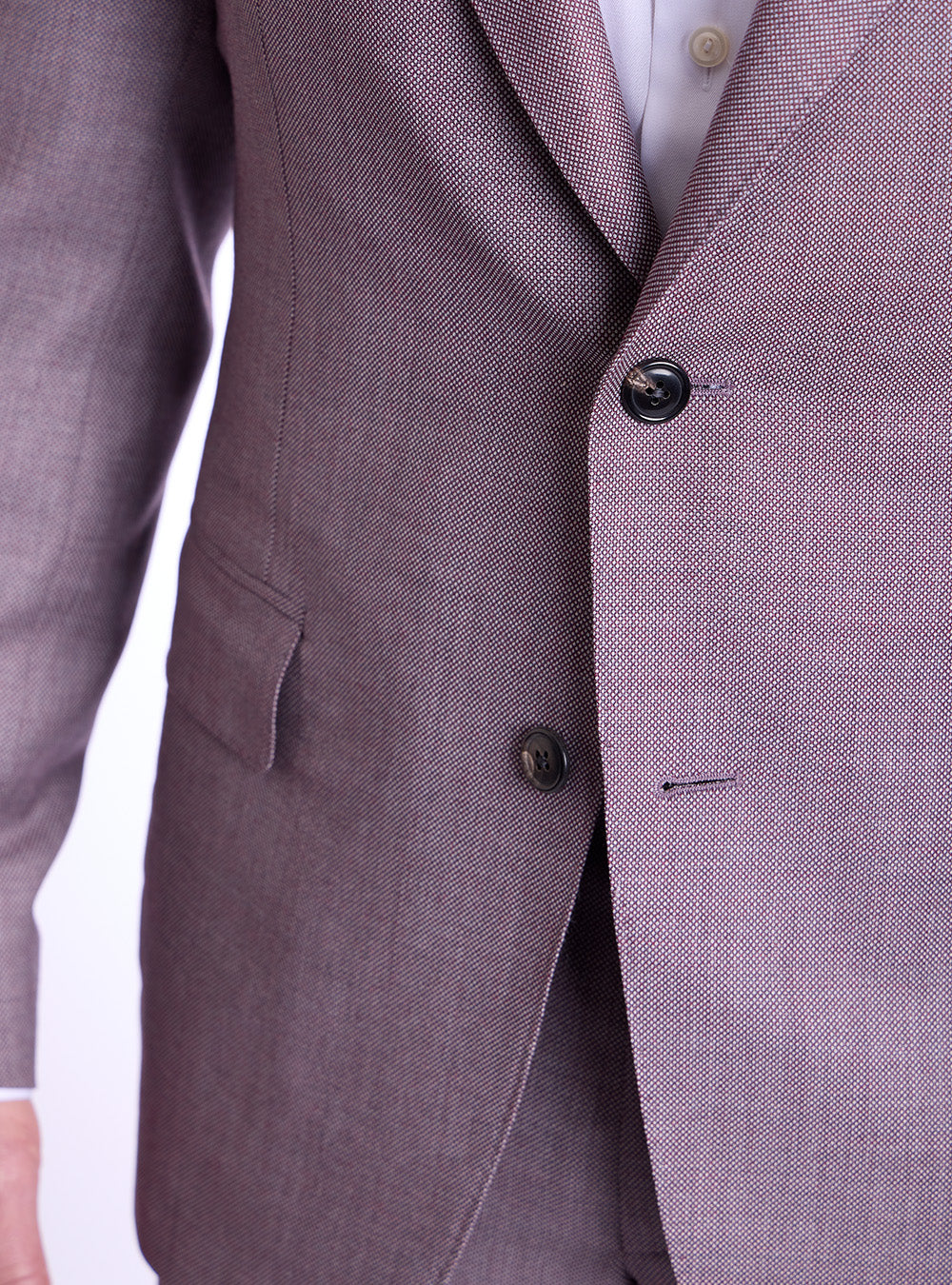 Samuelsohn Fuchsia Birds-Eye Suit